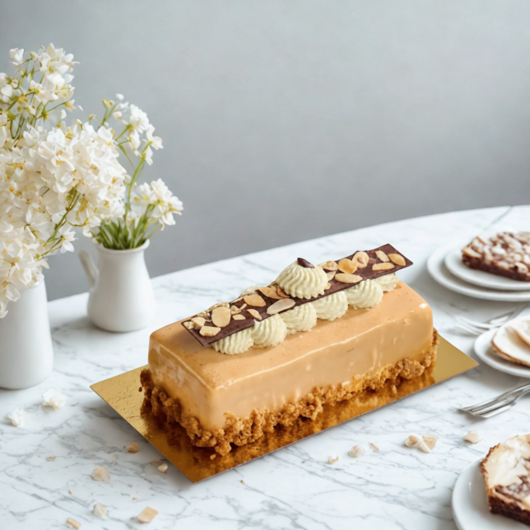 Bûche Dulce, Cappuccino et Vanille de Tahiti