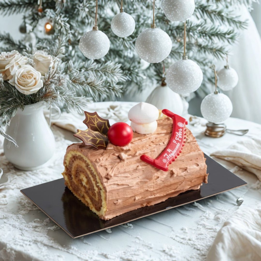 Bûche traditionnelle Vanille Chocolat